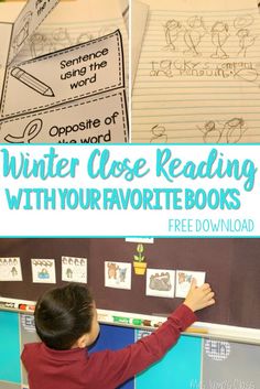 the winter close reading with your favorite books is an easy way to practice writing skills