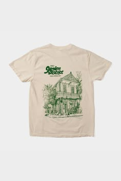 Our shop tee is styled after the classic uniform tees of restaurants and hardware stores — a statement of gratitude for local businesses and workers everywhere, and for 10 years on First Street. Restaurant Merch, Restaurant Graphic Design, Cadmium Green, Coffee Merch, 2 Typography, Cadmium Yellow, Restaurant Uniforms, Hardware Stores, Pig Roast