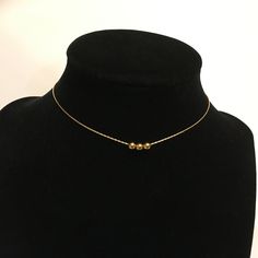 ❤️❤️❤️ On Sale 20% off and Free Shipping ❤️❤️❤️ Customized 14k gold filled bead necklace. You choose length, size and number of beads. Made to order from 14-20 inches with 3mm or 4mm beads. Beads, chain and all components are 14k gold filled - not gold plate. Gold filled jewelry is high quality and does not tarnish. These are free sliding beads and you may choose the size, as well as the number of beads. Please message me for quantities of beads not listed here. Packaged in a complimentary broca Adjustable Gold Beaded Necklace With Satellite Chain, Gold Beaded Necklace With Satellite Chain, Adjustable 14k Gold Filled Choker As Gift, Minimalist Gold Beaded Necklaces With Tiny Beads, Gold Dainty Choker For Everyday, Dainty Gold Choker For Everyday, Minimalist Yellow Gold Charm Choker Necklace, Minimalist 14k Gold-filled Beaded Necklace As Gift, Minimalist Yellow Gold Choker Charm Necklace