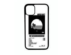 a phone case with an image of a palm tree and the words wipe out on it