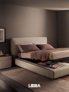 #bed #letto Elegant Modern Bedroom, Bed With Upholstered Headboard, Gothic Room, Bedroom Design Ideas, Headboard Designs, Couple Bedroom, Modern Bedroom Design, Bed Base, 2024 Trends