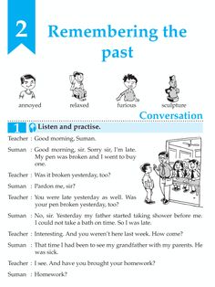 a page from the book, describing how to say something