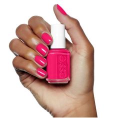 Peach Manicure, Rose Pink Nail Polish, Blush Nail Polish, Nail Ballerina, Rose Pink Nails, Nails Essie, Dark Pink Nails