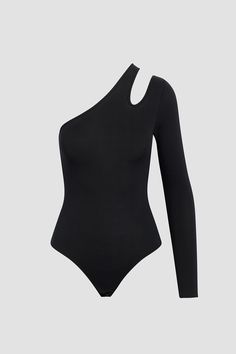 Description From our collab with stylist Zoe Costello, our Asymmetrical Long Sleeve Bodysuit in Black features a single arm bodycon silhouette with shoulder cutout. Product Details Body Length: 27.5", Chest: 23.5"Model Height 5’9"Model wearing size SMeasurements based on size S Fit & Care Content: 93% Micro Modal, 7% SpandexMachine wash cold with like colorsDo not bleachTumble dry low or hang to dry Asymmetrical Bodysuit Outfit, Tech Outfit, Cold Shoulder Bodysuit, Black Body Suit, One Shoulder Bodysuit, Bodycon Bodysuit, Bodysuit Tops, Body Suit Outfits, Asymmetric Neckline