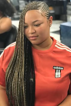 Ghana Weaving Styles, Lemonade Braids Hairstyles, Lemonade Braids, Braids Twist, Braiding Styles, Feed In Braid, Braided Styles, Two Braids