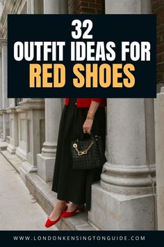 Explore stylish red shoe outfit ideas perfect for brunch, exploring, travel, and casual outings. Discover chic ensembles featuring red shoes that add a vibrant pop to any look. Red Shoes Outfits, Red Shoe Outfit, Red Shoes, Red Heels, Red Shoes Outfits For Women Summer, Red Shoes Outfit Work, Red Shoes Outfit Ideas, Red Shoes Outfits For Women Casual, Red Shoes Outfit Ideas Womens Fashion, Red Flat Shoes Outfit Ideas, Outfit Ideas For School Red Shoes, Outfit Ideas Red And Black Shoes Black Outfit Red Accessories, Red Flats Outfit Work Attire, How To Wear Red Shoes, Style Red Boots, Red Shoe Outfits For Women, Styling Red Shoes, How To Style Red Shoes, Flat Shoes Outfit Ideas, Red Shoes Outfits For Women