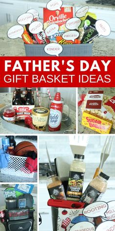 father's day gift basket ideas with free printables for the whole family