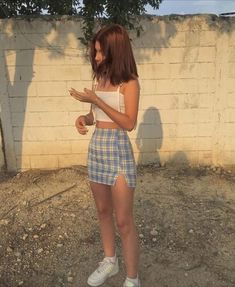 Floral Babydoll Top, Egirl Outfits, Trendy Fits, Miniskirt Outfits, Cute Preppy Outfits, Streetwear Fashion Women, Clothing Hacks