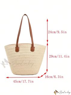 Bird in Bag - Large Woven Straw Beach Tote Bag Straw Beach Tote, Beige Pattern, Beach Tote Bag, Beach Tote Bags, Beach Tote, Bag Bag, Bird In Bag, Large Bags, Straw Bag