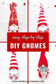 easy step by step diy gnomes for christmas