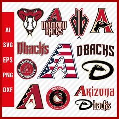 Arizona Diamondbacks MLB SVG Cut Files Baseball Clipart Bundle Arizona Diamondbacks Logo, Diamondbacks Logo, Arizona Diamondbacks, Svg For Cricut, Baseball Mom