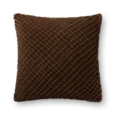 Loloi Pillow | Brown Loloi Loloi Pillows, Area Rug Pad, Brown Pillows, Loloi Rugs, Velvet Throw, Velvet Throw Pillows, Ribbed Texture, Cotton Throw Pillow, Velvet Pillows