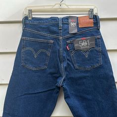 New With Tags, Levi’s501s Premium Jeans- Dark Blue Heavy 100% Denim. 28x28. Button Fly. Classic Blue Levi's Jeans, Levi's Blue Jeans With Buttons, Levi 501s, Levi's Jeans, Levis Jeans, Levi's, Dark Blue, Straight Leg, High Rise