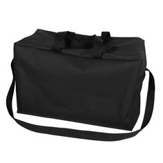 a large black bag on a white background