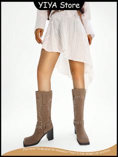 [DATA]: Heel: 3.25 in; Platform: 0.75 in; Shaft: 10 in; Opening: 14 in.
[Biker Boots Outfits For Any Season]:These studded motorcycle boots come in olive green, brown, and gray blue. They are perfect and trendy in any season.
[Bold Design]:These stunning Western-style boots feature studded mid-calf height in pull-on style with suspender detailing, chunky block heels, and bold square toe.
[Suede Material]:Square toe block heel boots feature soft suede upper, skin-friendly breathable lining, comfo Brown Winter Riding Knee-high Boots, Mid-calf Platform Boots For Fall, Western Riding Boots For Winter, Western Winter Riding Boots, Wide Calf High Ankle Moto Boots For Fall, Wide Calf Knee-high Martin Boots For Fall, High Ankle Moto Boots With Rivets For Fall, Winter Wide Calf Mid-calf Martin Boots, Wide Calf Riding Knee-high Boots For Winter