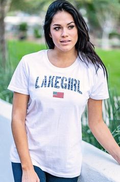 Lake Wear, Lake Lifestyle, Lake Girl, Me Design, Patriotic Tees, Clothing Gifts, Fun Sweatshirts, Flag Design, New T