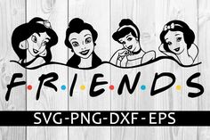 disney princess friends svg dxf files