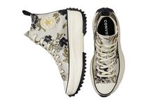 Converse Run Star Hike High 'Floral Fusion - Saturn Gold' 171399C Converse Run Star Hike, Converse Run, Run Star Hike, Converse Run Star, Sneaker Collection, Canvas Shoes, Converse, Shoes Sneakers, Hiking