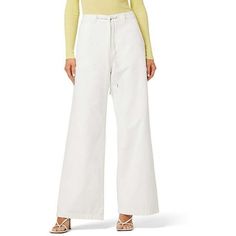 Manufacturer: Hudson Style Type: Wide Leg Jeans Collection: Hudson Sleeve Length: Material: 100% Cotton Fabric Type: Denim Specialty: Solid Sku: BH5731552 Size: 25.  Color: White.  Gender: female.  Age Group: adult.