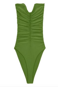 JADE SWIM Yara One Piece Strapless One Piece with Ruched Center, Moderate Coverage Made in Los Angeles Composition: 78% NYLON, 22% Lycra Spandex Color: Nude, Palm Sheen, Seafoam, Cacti Fit: True to Size Faena Miami, Strapless One Piece, Summer Events, Vacation Style, Women's Swimwear, Resort Wear, Womens Swimwear, Jade, Miami