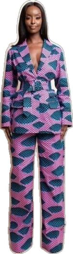 Cotton Workwear Sets, Pink Cotton Sets Suitable For Work, Multicolor Pant Set For Workwear, Ankara Jackets, Wax Jacket, Wax Jackets, 2 Piece Set, Set For Women, Matching Sets