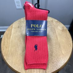 Brand New Embroidery Red, Crew Sock, Casual Socks, Men's Polo, Crew Socks, Polo Ralph, Mens Polo, Polo Ralph Lauren, Ralph Lauren