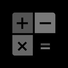 a black and gray square with two different symbols on it, one has an x and the other is a rectangle