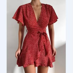 Material: Polyester Gender: Women Item Type:Dress Color: Red Size: S,M,L,XL Skeleton Bodysuit, Yuri Comics, Linen Sleeveless Top, Aesthetic Hijab, Casual Mini Dress, Belted Wrap Dress, Elegant Plus Size, Embellished Clothing, You're Mine