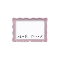 a pink frame with the word mariposa on it