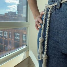 Photo by Six and Sutton in Chelsea. Image may contain: one or more people Rope Bracelet, Crochet Necklace, Chelsea, Prada