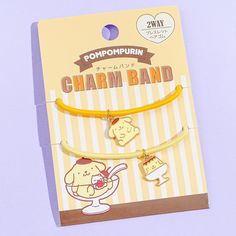 Kawaii-fy your pigtails by wearing these super cute hair ties! This set has charms shaped like Pompompurin and pudding. You can also use these as friendship bracelets with your BFF! Cute Hair Ties, Brown Beret, Kawaii Backpack, Besties Forever, Kawaii Hairstyles, Band Hair, Kawaii Accessories, Cute Hair, Drink Milk