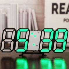 3D Led Digital Clock Limited Edition. Shop Wall Clocks on Mounteen. Worldwide shipping available. Wall Clock Hanging, طقم شاي, Big Wall Clocks, Bathroom Clock, Living Room Wall Clock