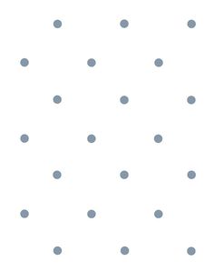 a white and blue polka dot wallpaper with grey dots on the bottom half of it