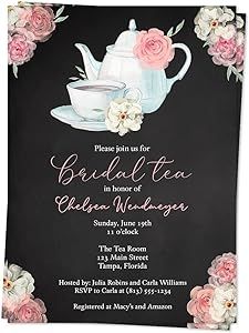 Bridal Tea Invitations, Tea Party Bridal Shower Invitations, Tea Bridal Shower Invitations, Blush Pink Bridal Shower, Bridal Shower Tea Party, Bridal Tea Party, Vintage Bridal Shower, Baby Shower Tea