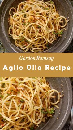 Gordon Ramsay Aglio Olio Recipe Ali Olio Pasta, Pasta E Olio, Pasta Garlic Olive Oil, Pasta Alio Olio Recipe, Alio Olio Pasta Recipe, Pasta Olio Aglio, Aglio E Olio Recipes, Spaghetti Aglio Olio Recipe, Aglio Olio Recipe