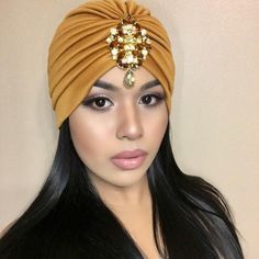 GOLD Jeweled Turban Great Gatsby Bohemian Boho Turbanista Chic Turban Glamour Gems Grecian Gypsy Birthday Party Turban Mode, Head Scarfs, Dressing Ideas, Hair Wrap Scarf