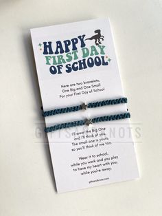 "Mommy and Me Matching Bracelets. The adult bracelet closes to almost 6\" and the kids bracelet closes to almost 5\". Both are adjustable." First Day Of Kindergarten, Kids Bracelet, Fast 5, Hollywood Fl, Kindergarten First Day, Kids Bracelets, Think Of Me, Matching Bracelets, Braided Bracelets