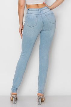 BO-306 HIGH WAISTED STRETCHY SKINNY DENIM JEANS Brand: Lover Brand Style: BO-306 Fabric: 65% COTTON, 28% POLYESTER, 5% RAYON, 2% SPANDEX Details: - FABRIC: STRETCH- HIGH RISE WITH ZIP FLY- FIVE-POCKET STYLE. BELT LOOPS- SKINNY JEANSSIZE + FIT- FRONT RISE: 10 1/2- INSEAM: 30.5- LEG OPENING: 9 1/2- MODEL IS WEARING SIZE M Brand Style, Jeans Brands, Denim Jeans, Fashion Branding, High Waist, High Rise, High Waisted, Spandex, Boutique