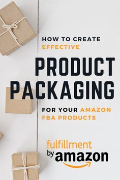 two boxes tied up with twine and the words product packaging for your amazon fba products