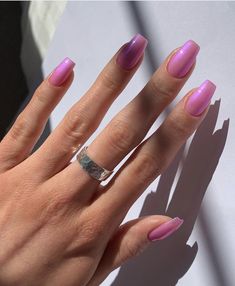 Short Coffin Shape Nails Pink, Sweet Nails Designs, Short Square Shape Nails, Acrylic Short Square Nails, Square Nails Short, Nails Short Acrylic, Short Pink Nails, Short Coffin Nails Designs, Nail Shapes Square