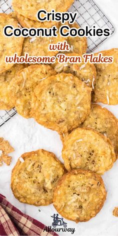 crispy coconut cookies with wholesome bran takes