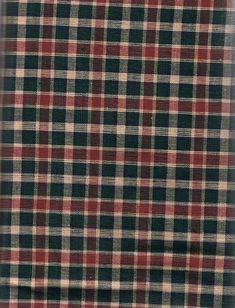 a red and black checkered fabric is shown