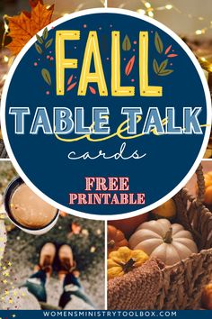 fall table talk and free printables