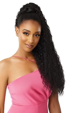 Outre Premium Synthetic Pretty Quick Wrap Around Ponytail Crimp Wave 30 - Elevate Styles Silk Ponytail, Crimped Waves, Wrap Ponytail, Human Hair Ponytail Extensions, Outre Hair, Corn Silk, Wrap Around Ponytail, Curly Ponytail, Bright Blonde