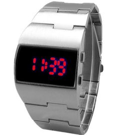 FEEL THE FUTURE ON YOUR WRIST! Stylish personality design, very cool appearance, unique binary display mode, unisex style, suitable for men, women and children Smart digital display technology: Built-in bright LED for dark or low-light environments Well-made wristwatch: Precise Quarts movement and keep good time, high-quality electronic components and stainless steel Japanese-quartz movement. Clasp Type: Bracelet ClaspFeature: LED DisplayBand Length: 23cmBand Width: 20mmDial Diameter: 4mmCase Th Watch Roll, Red Led, Retro Futurism, Wristwatch Men, Low Lights, Wrist Watches, Silver Blue, Digital Watch, Cool Watches