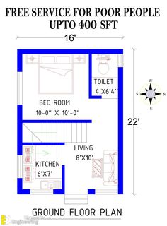 a blueprinted floor plan for a house with two bathrooms and one bedroom on the second