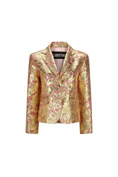 COSI FAN TUTTE' L/S SHORT JACKET -  - Libertine Gucci Women, Suit Jackets For Women, Stefano Gabbana, Suit Coat, Cropped Tops, Dolce E Gabbana, Short Suit, Italian Fabric, Blazer Buttons