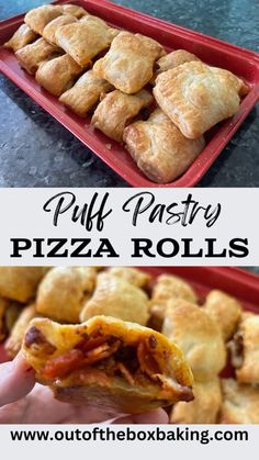 puff pastry pizza rolls are the perfect appetizer to serve at your next party