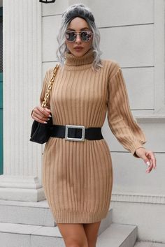 Turtle Neck Long Sleeve, Mini Sweater, Turtleneck Sweater Dress, Sleeves Clothing, Mini Sweater Dress, Sweater Dress Women, Collar Sweater, Daily Dress, Knit Sweater Dress