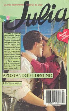 a magazine cover with a man kissing a woman on the cheek and an advertisement in spanish